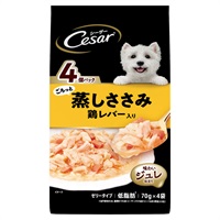 シーザー ごろっと蒸しささみ 鶏レバー入り 70g×4袋 Cesar マースジャパンリミテッド(70g×4袋)
