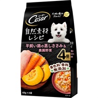 シーザー 自然素材レシピ  シーザー Cesar マースジャパン(自然素材レシピ平飼い鶏の蒸しささみ&農園野菜)