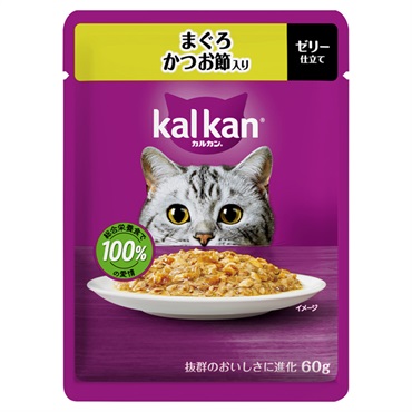 カルカン パウチ 60g kal kan マースジャパンリミテッド(まぐろ/かつお節入り)