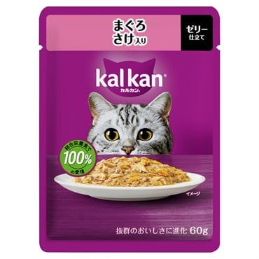カルカン パウチ 60g kal kan マースジャパンリミテッド(まぐろ/さけ入り)