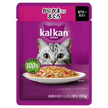 カルカン パウチ 60g kal kan マースジャパンリミテッド(かにかま入りまぐろ)