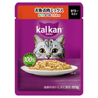 カルカン パウチ 60g kal kan マースジャパンリミテッド(お魚・お肉ミックス/まぐろ・かつお・ささみ入り)