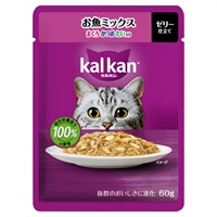 カルカン パウチ 60g kal kan マースジャパンリミテッド(お魚ミックス/まぐろ・かつお・たい入り)