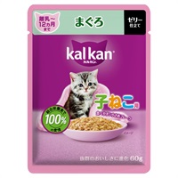 カルカン パウチ 離乳～12ヵ月までの子ねこ用 60g kal kan マースジャパンリミテッド(まぐろ/ゼリー仕立て)