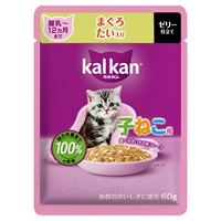 カルカン パウチ 離乳～12ヵ月までの子ねこ用 60g kal kan マースジャパンリミテッド(まぐろ/たい入り/ゼリー仕立て)