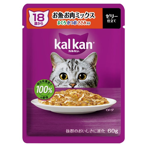マース　カルカンパウチ60g × 160ケ　1個あたり税込約68円 カルカン パウチ 18歳から ゼリー仕立て 60g kal kan マースジャパン