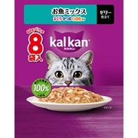 カルカンパウチ 60g×8袋 マースジャパン(お魚ミックスまぐろ・かつお・白身魚入り)