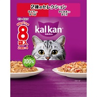 カルカンパウチ 60g×8袋 マースジャパン(2種のセレクションまぐろ入りかつおかにかま入りまぐろ)