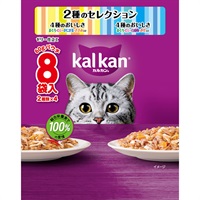 カルカンパウチ 60g×8袋 マースジャパン(2種のセレクション4種のおいしさまぐろ・たい・かにかま・ささ)