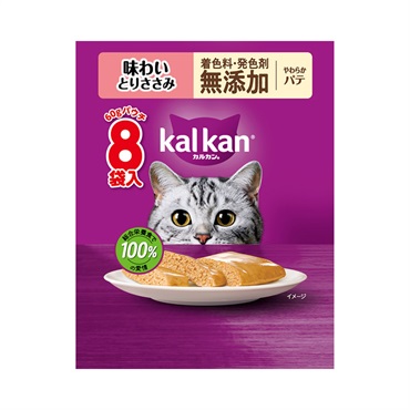 カルカン パウチ60g×8袋 kal kan マースジャパンリミテッド(やわらか味わいとりささみ無添加)