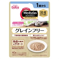 メディファス アドバンス ウェット グレインフリー 1歳から まぐろと若鶏のささみ 40g Medyfas ペットライン(40g)