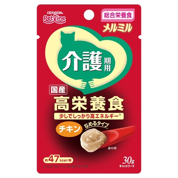 メルミル キャットフード 介護期用 高栄養食 かつお 30g×124袋 キャネット メルミル 介護期用 チキン 30g キャネット ペットライン