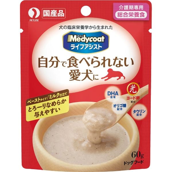 Medycoat ライフアシスト 60g×105袋　ペーストタイプ　ミルク仕立て メディコート ライフアシスト ペーストタイプ ミルク仕立て 60g
