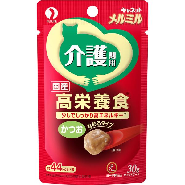 キャネット メルミル 介護期用 かつお 30g キャネット ペットライン(4902418998794)