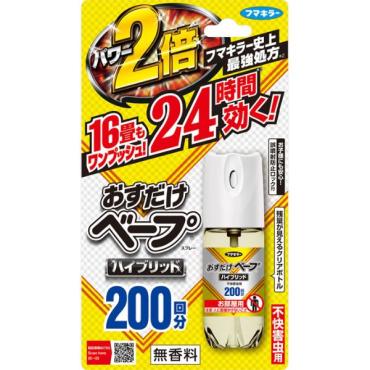 おすだけベープ スプレー ハイブリッド 200回分 不快害虫用 42ml おすだけベープ フマキラー