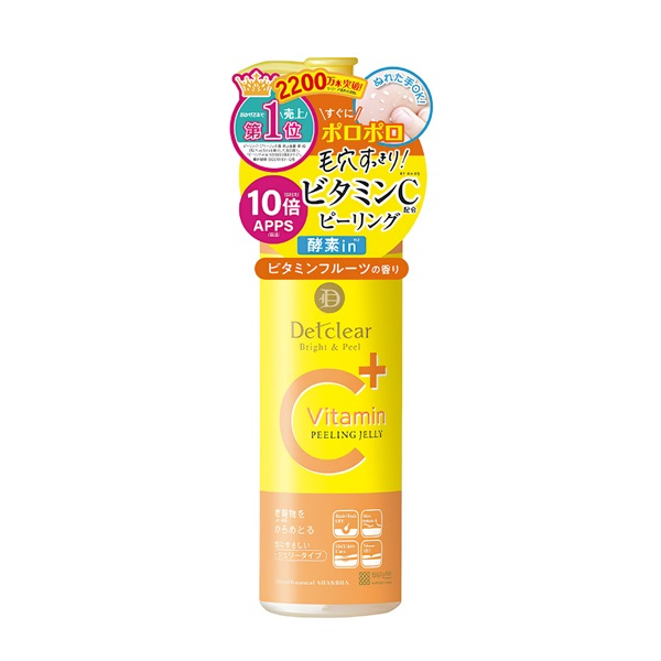 DETクリア ブライト&ピール ピーリングジェリー 180ml Det clear 明色化粧品(ビタミンフルーツ)