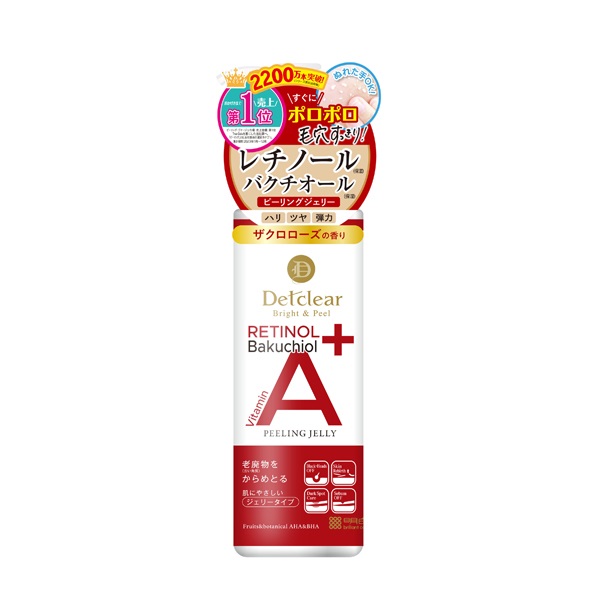 DETクリア ブライト&ピール ピーリングジェリー 180ml Det clear 明色化粧品(ザクロローズ)