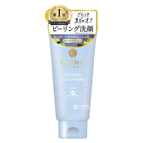 DETクリア ブライト&ピール 角質オフ洗顔フォーム 120g Det clear 明色