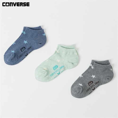 CONVERSE(コンバース) スタードットスニーカー丈ソックス３足組 キッズ 男の子 女の子