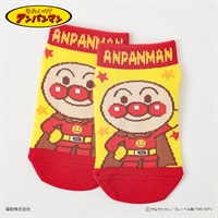 アンパンマン スニーカー丈ソックス キッズ 男の子 女の子 13-19cm(イエロー-13-19cm)