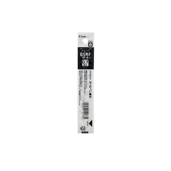 油性 ノック式用替芯 0.7mm(BSRF‐6F‐B/黒)