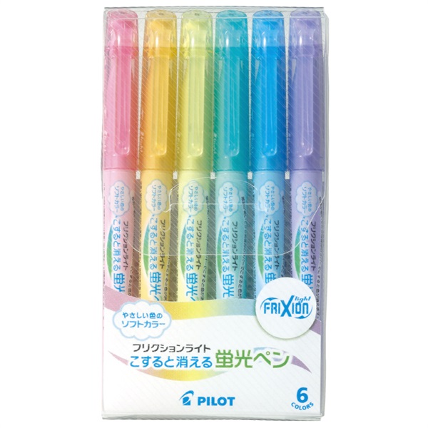 フリクションライト 6色セット(SFL‐60SL‐6CS/ソフトカラー)