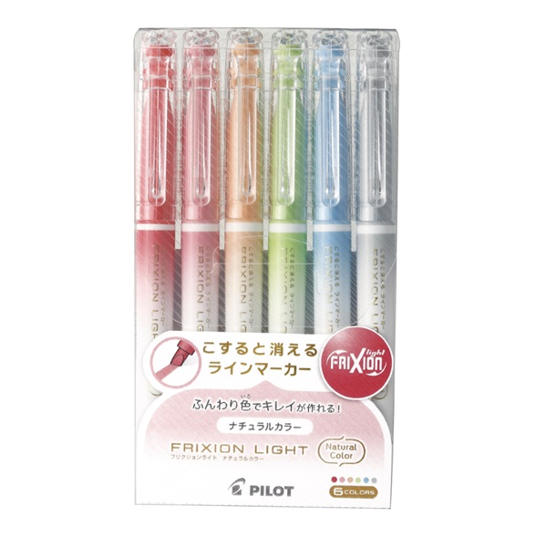 フリクションライト 6色セット(SFL‐60SL‐6CN/ナチュラルカラー)