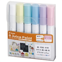 ジュースペイント細字丸芯 パステル 6色セット