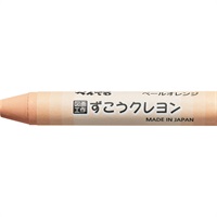 ぺんてる　クレヨン ずこうクレヨン 単色 パック入り(XPTCG‐T04/ペールオレンジ)
