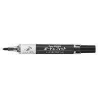 ホワイトボードマーカー ノックル ボードにフィット 中字 直液式 パック入り(XEMWL5BF‐A/黒)