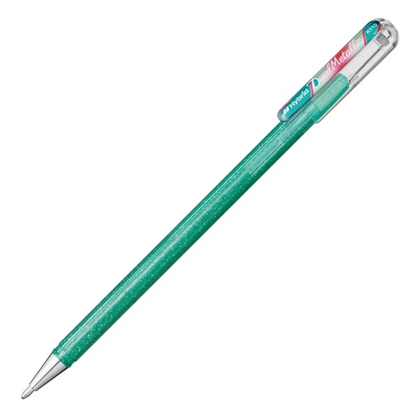 カラーボールペン Dual Metallic デュアルメタリック 1.0mm(ターコイズグリーン+メタリックレッド&グリーン)