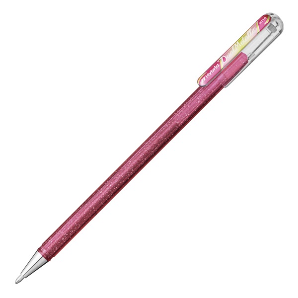 カラーボールペン Dual Metallic デュアルメタリック 1.0mm(ライトピンク+メタリックグリーン&ゴールド)