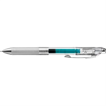 ぺんてる ゲルインキボールペン エナージェル インフリー 0.5(【終売】軸：クリア インク：ターコイズブルー)