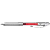 ぺんてる ゲルインキボールペン エナージェル インフリー 0.5(軸：クリア インク：レッド)