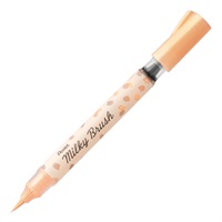 ぺんてる カラー筆ペン Milky Brush ミルキーブラッシュ(パステルオレンジ)