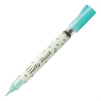 ぺんてる カラー筆ペン Milky Brush ミルキーブラッシュ(パステルミントグリーン)