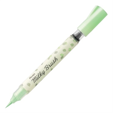 ぺんてる カラー筆ペン Milky Brush ミルキーブラッシュ(パステルグリーン)