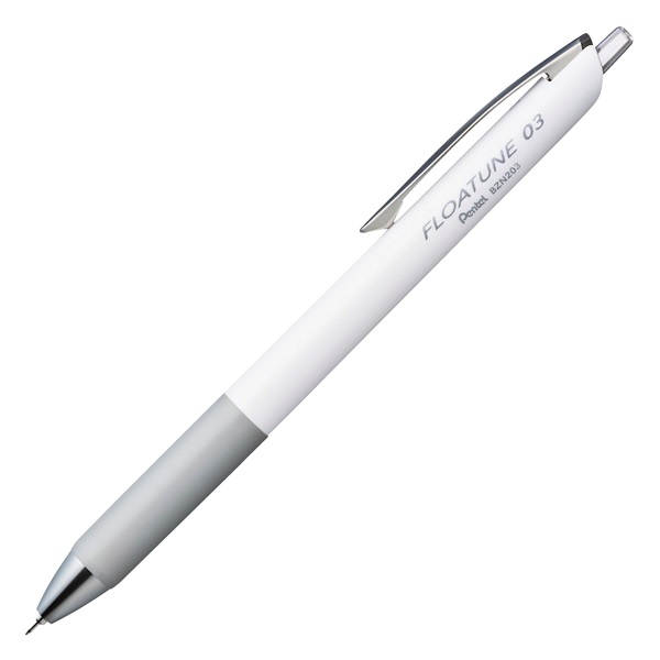 油性ボールペン FLOATUNE フローチューン 軸ホワイト(BZN203‐A/黒-0.3mm)