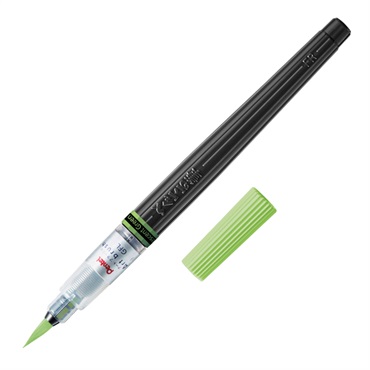 ぺんてる カラー筆ペン アートブラッシュ Neon Color Edition(蛍光グリーン)