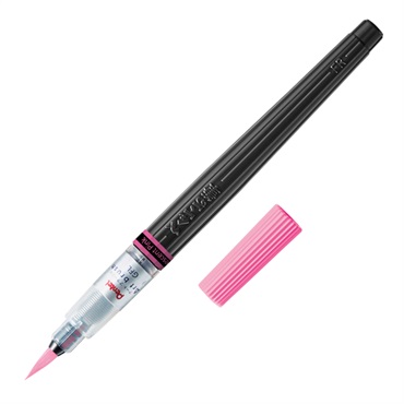 ぺんてる カラー筆ペン アートブラッシュ Neon Color Edition(蛍光ピンク)