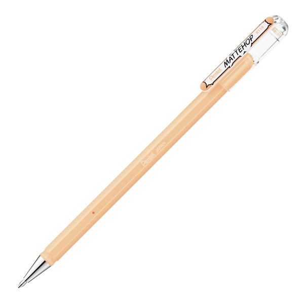 ぺんてる カラーボールペン MATTEHOP マットホップ 1.0mm(ペールオレンジ)