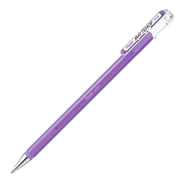ぺんてる カラーボールペン MATTEHOP マットホップ 1.0mm(ライトバイオレット)