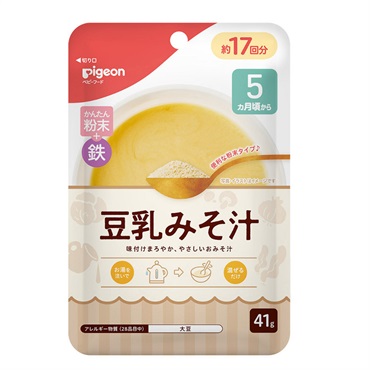 ピジョン かんたん粉末＋鉄 豆乳みそ汁 5ヵ月頃～ ベビーフード 離乳食