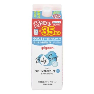 ピジョン 全身泡ソープ 無香料 詰めかえ用3.5回分 1400ml