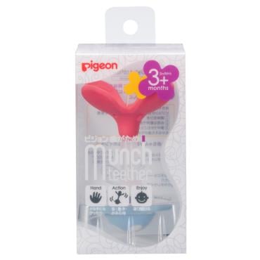 ピジョン 歯がため Munch teether ピーチクローバー 3ヶ月～
