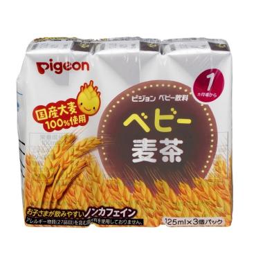 ピジョン 紙パック飲料 ベビー麦茶 125ml×3個パック 1ヶ月頃～ ベビー飲料