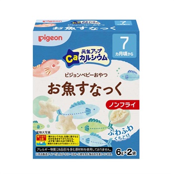 ピジョン 元気アップカルシウム お魚すなっく 7ヵ月頃～ ベビーフード おやつ(4902508138994)