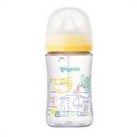 ピジョン 母乳実感 哺乳びん T-Ester プラスチック製 Safari 240ml 3ヶ月～(4902508272087)