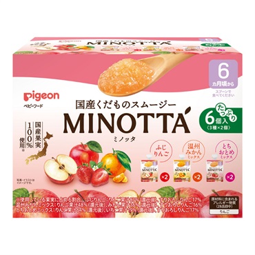 ピジョン くだものスムージー MINOTTA 6個入 6ヶ月頃～ おやつ