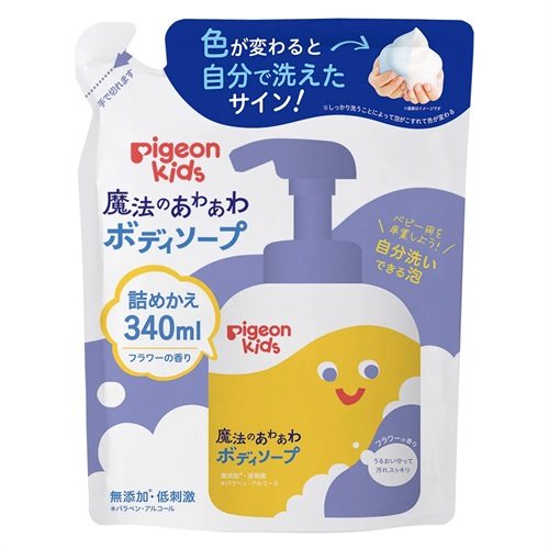 ピジョンキッズ 魔法のあわあわ ボディソープ 詰めかえ用 340ml